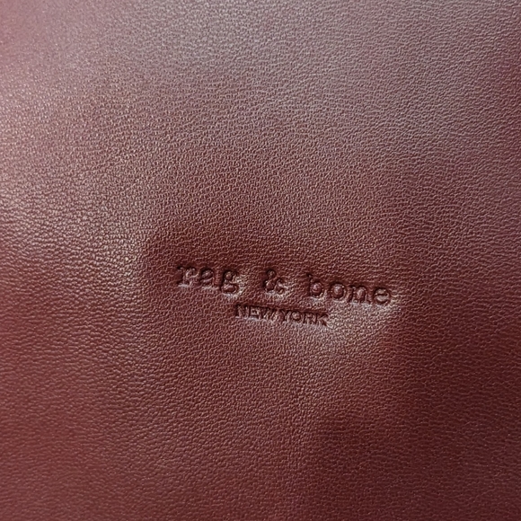 Rag & Bone Reset Handbag Winterberry Nappa Leather Commuter - Picture 2 of 6
